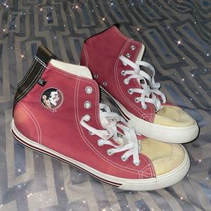 Skicks FSU High Top Sneakers Size 10 Women’s Burgundy Tan